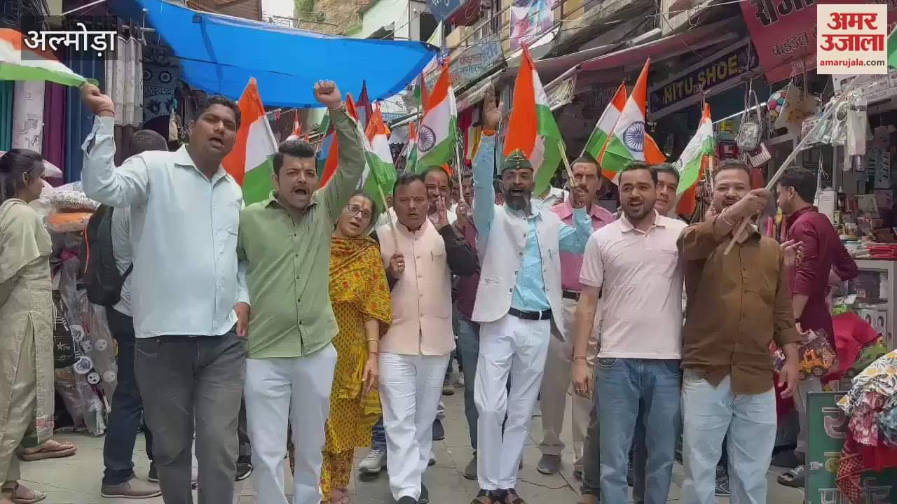 To celebrate the success of Operation Sindoor the BJP organised a Tiranga Yatra in the almora