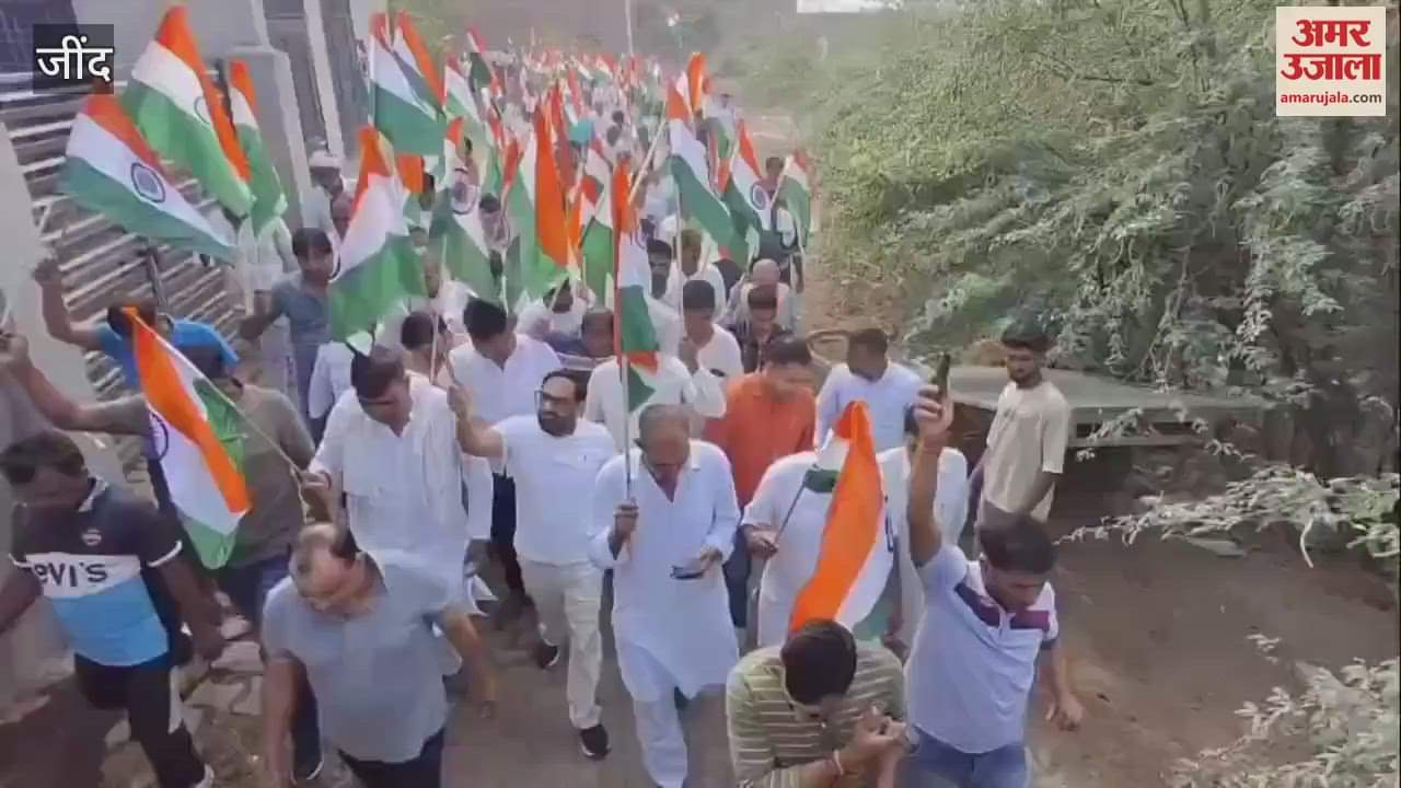 Tiranga Yatra in Kahsoon of Jind's Uchana, silent tribute paid to martyr Lance Naik Manoj Phogat