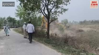 MDA bulldozer ran on 12 bighas near Sonakpur bridge, illegal plotting was going on for two years