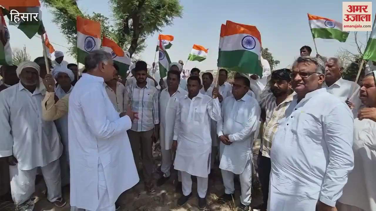 grand tricolor procession was taken out in Nalwa assembly constituency of Hisar