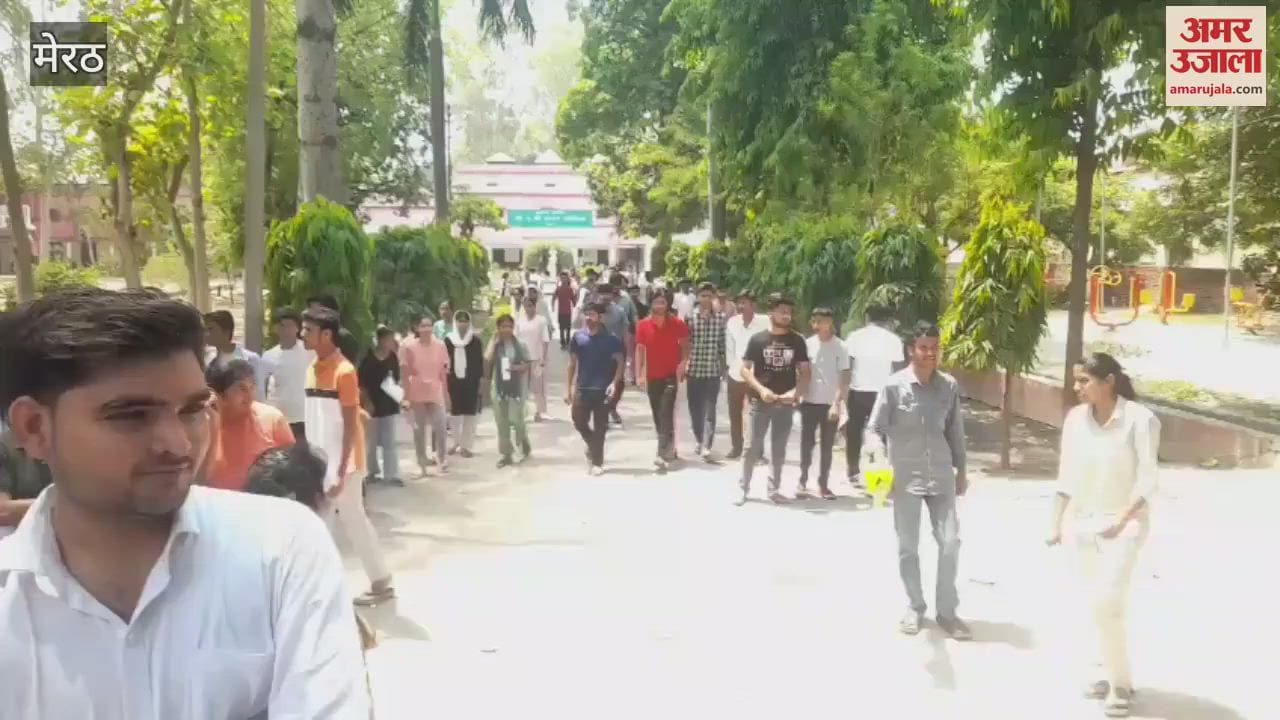 Nursing entrance exam was held at nine centers in Meerut city, total 4536 candidates are registered
