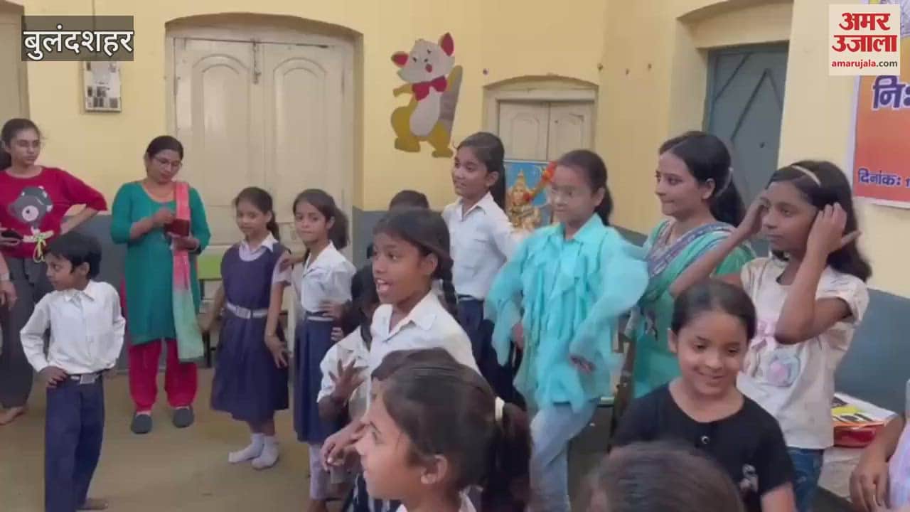 Students made paintings in Bal Sanskaar camp in Bulandshahr