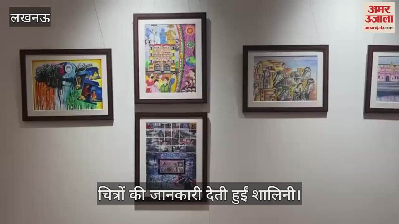 Lucknow: राज्य ललित कला अकादमी में लगी एकल चित्रकला प्रदर्शनी