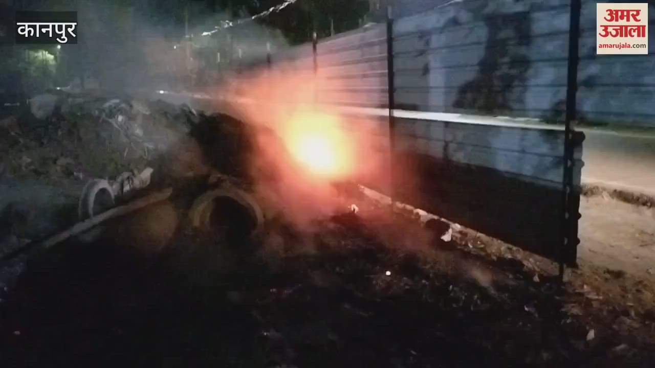 Fire broke out in a garbage dump, fire brigade brought it under control