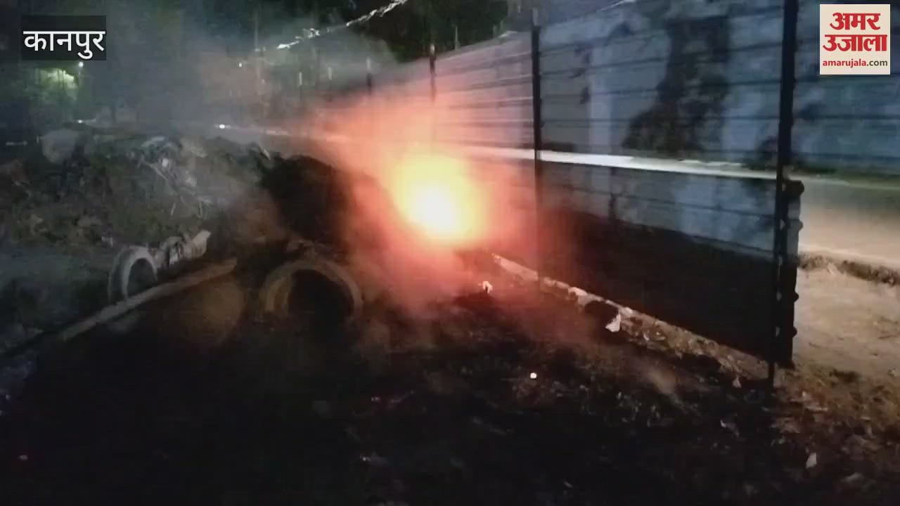 Fire broke out in a garbage dump, fire brigade brought it under control