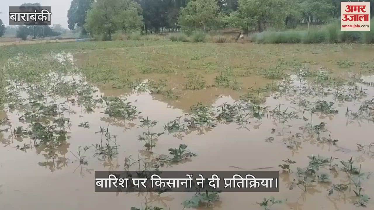 Barabanki: किसान बोले- बारिश से हो सकता है नुकसान, हालांकि, गर्मी से मिली राहत