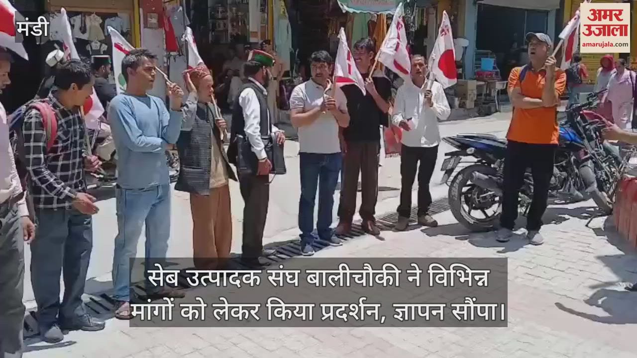 Apple Producer Association Bali Chowki demonstrated for various demands