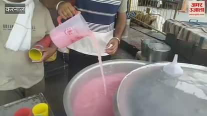 तेज धूप व गर्मी, करनाल में निर्मल कुटिया के संत और सेवादार पिला रहे ठंडा पानी