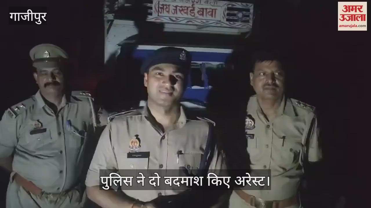 Police encounter with animal smugglers in Ghazipur two miscreants arrested