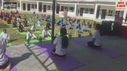 Block level yoga program organized in a private school in Barechhina Almora