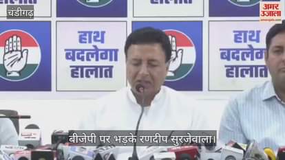 Randeep Surjewala got angry on BJP