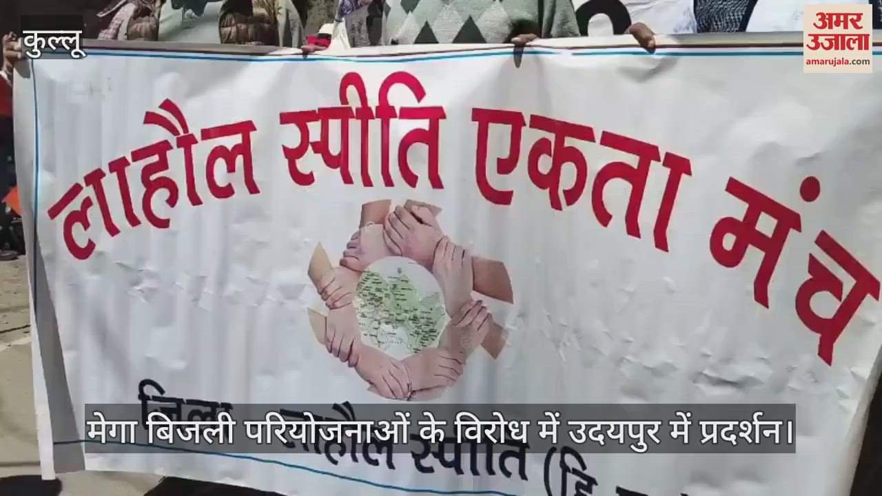 Protest in Udaipur against mega power projects