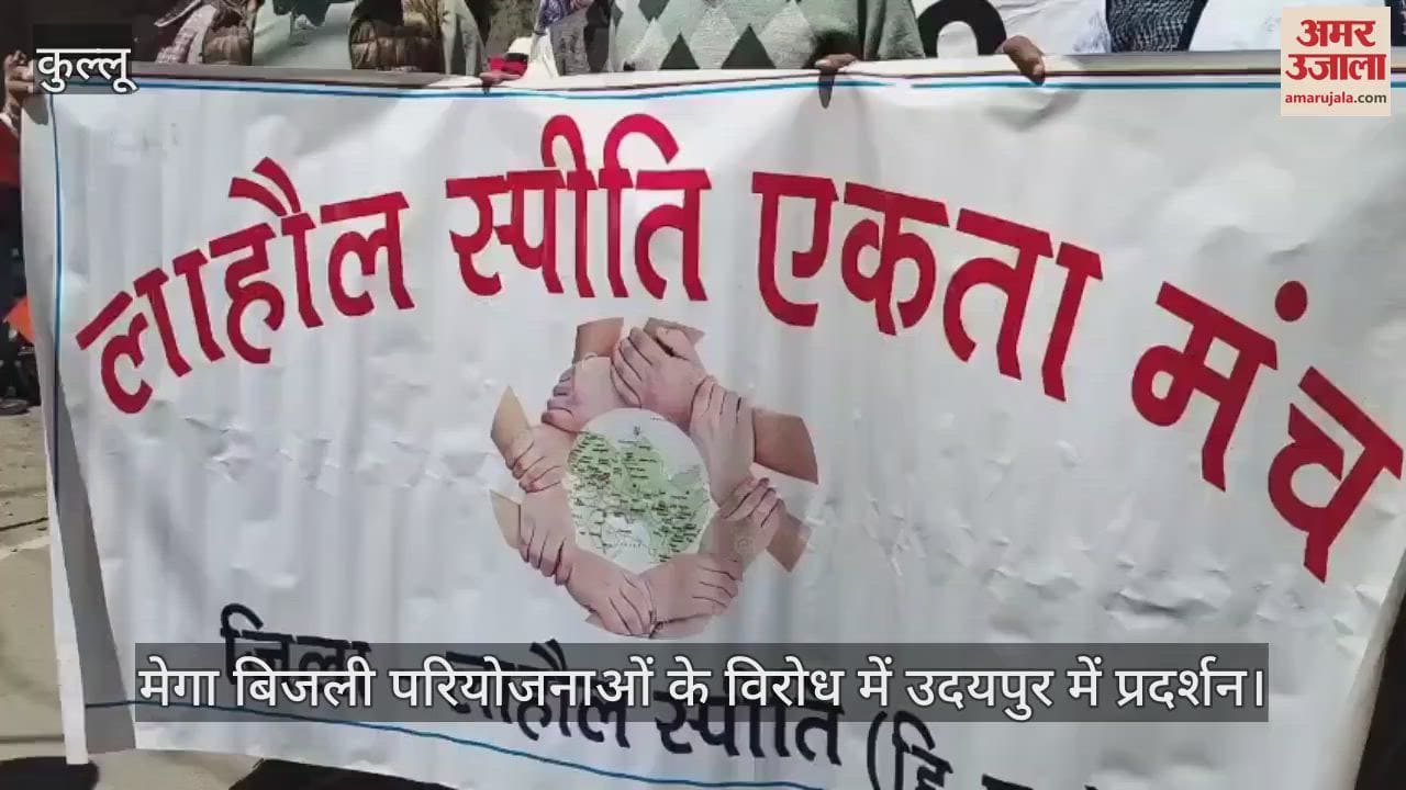 Protest in Udaipur against mega power projects