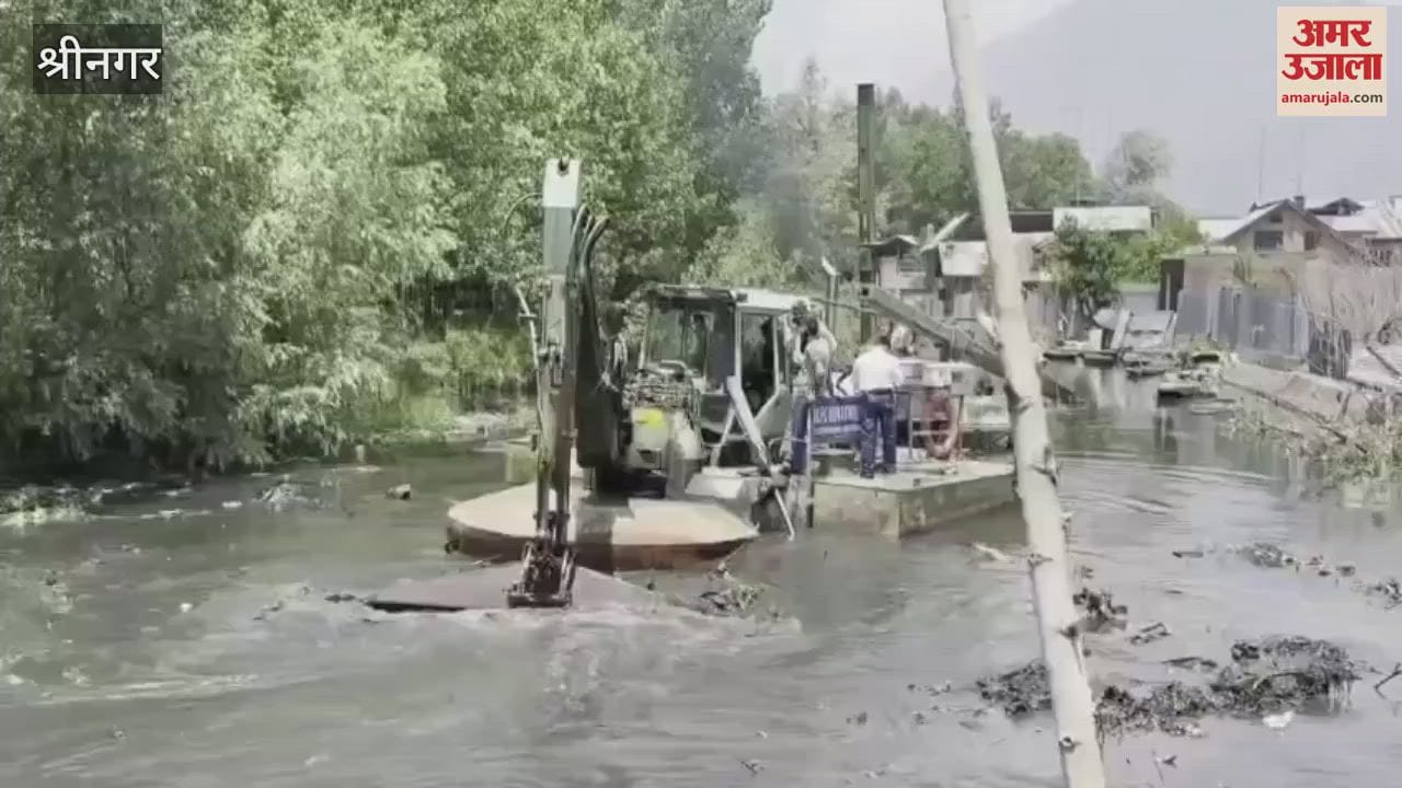 Irrigation & flood control department launches deweeding, dragging drive in Nagpaw Nalla in Tullamulla Ganderbal.
