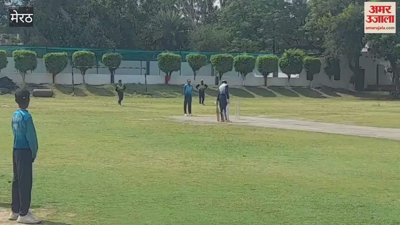Cricket tournament organized at Guru Teg Bahadur Public School in Meerut, Rishabh Academy team bowled