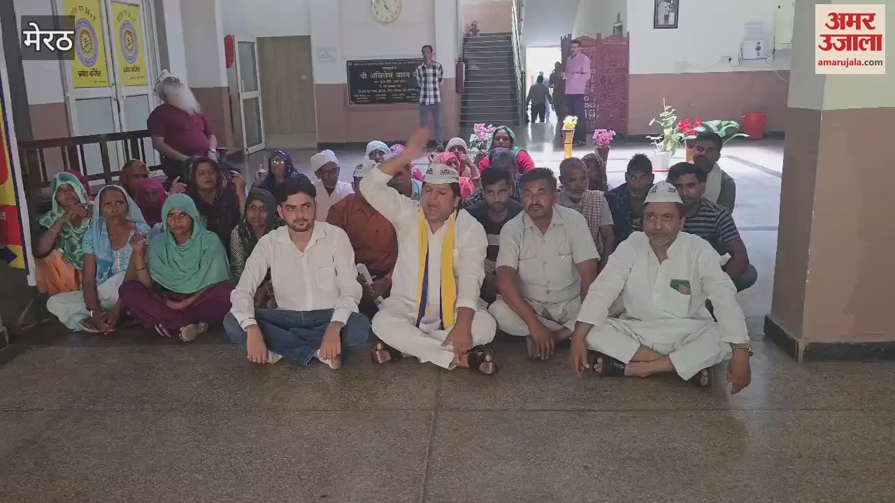Rajpur Villagers Protest Underground Power Line with AAP at Energy Bhawan