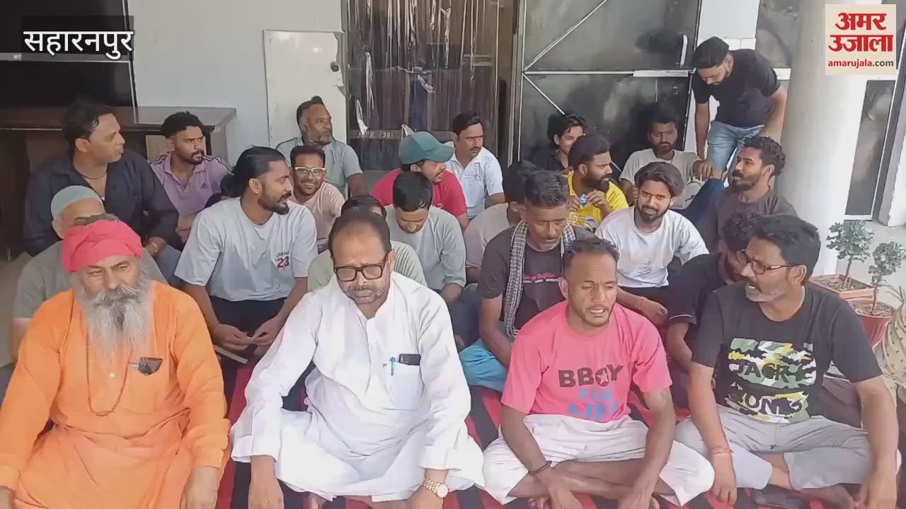 In Saharanpur, sanitation workers staged a sit-in at the Nagar Panchayat office