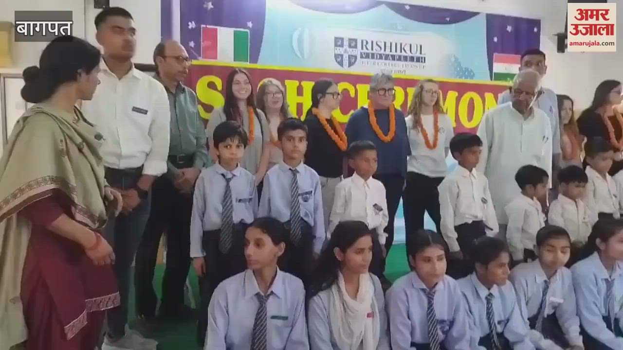 Teachers and students from Italy visited the school in Baraut and learnt about the education system and the lifestyle of the people