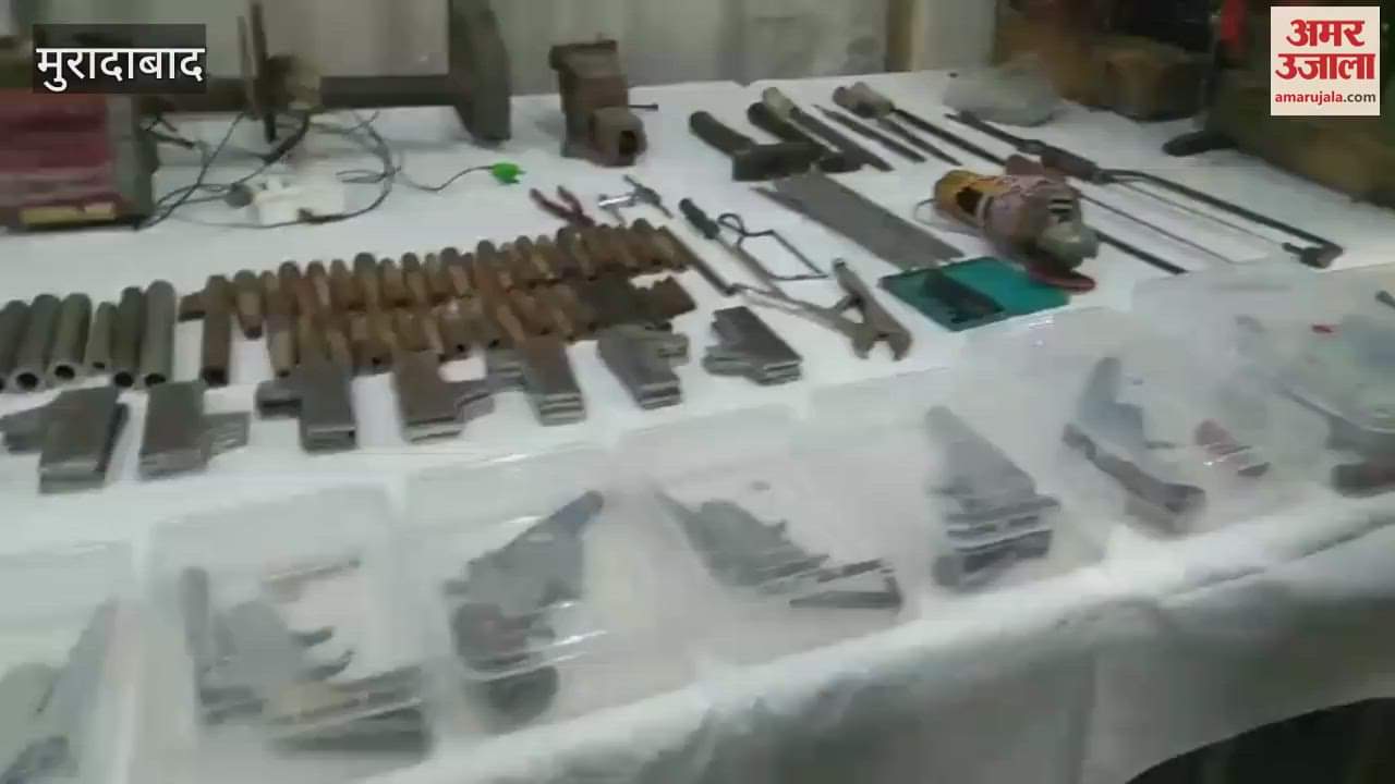 Illegal arms manufacturing factory busted in Moradabad, nine accused arrested