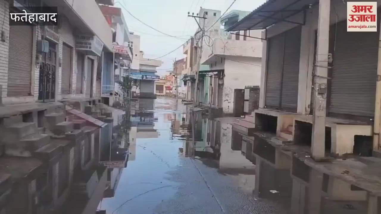 Tohana vegetable market submerged due to rain in Fatehabad