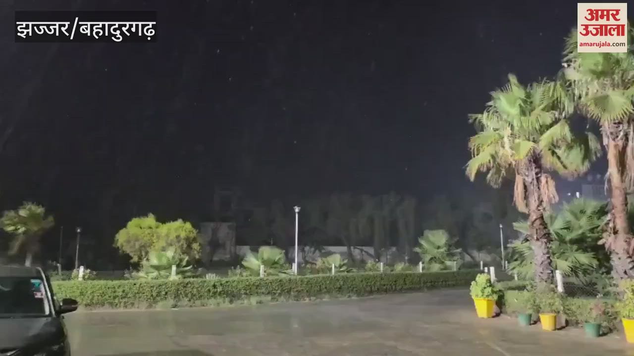Heavy rain accompanied by storm in Jhajjar