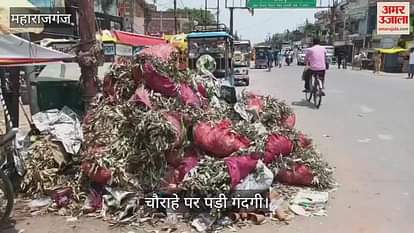 Heaps of garbage at Hanumangarhi crossing, people are facing problems due to foul smell