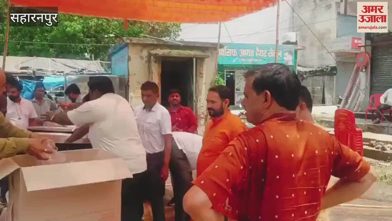 passersby's thirst was quenched by setting up a sweet water stall in Chhutmalpur, Saharanpur