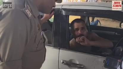 Police seized vehicle of a constable who was driving drunk in Hapur