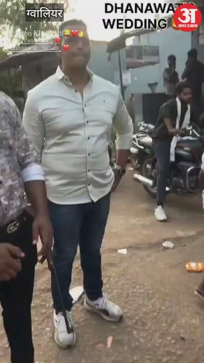 Firing in the wedding: Women along with youths fired celebratory shots during the celebration