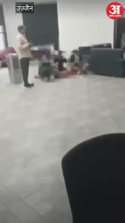 two people smoking hookah openly Municipal Corporation's swimming poolVideo viral,  ruckus created