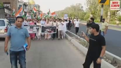 BJP leaders took out a tricolor rally on the streets of Mishriwala, a huge crowd gathered