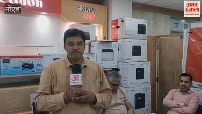 Traders are troubled by the parking chaos and no entry in Noida Sector-18 market