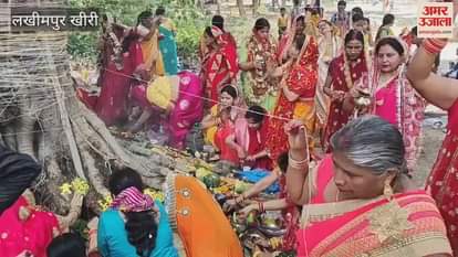 Married women kept Vat Savitri fast in Lakhimpur Kheri