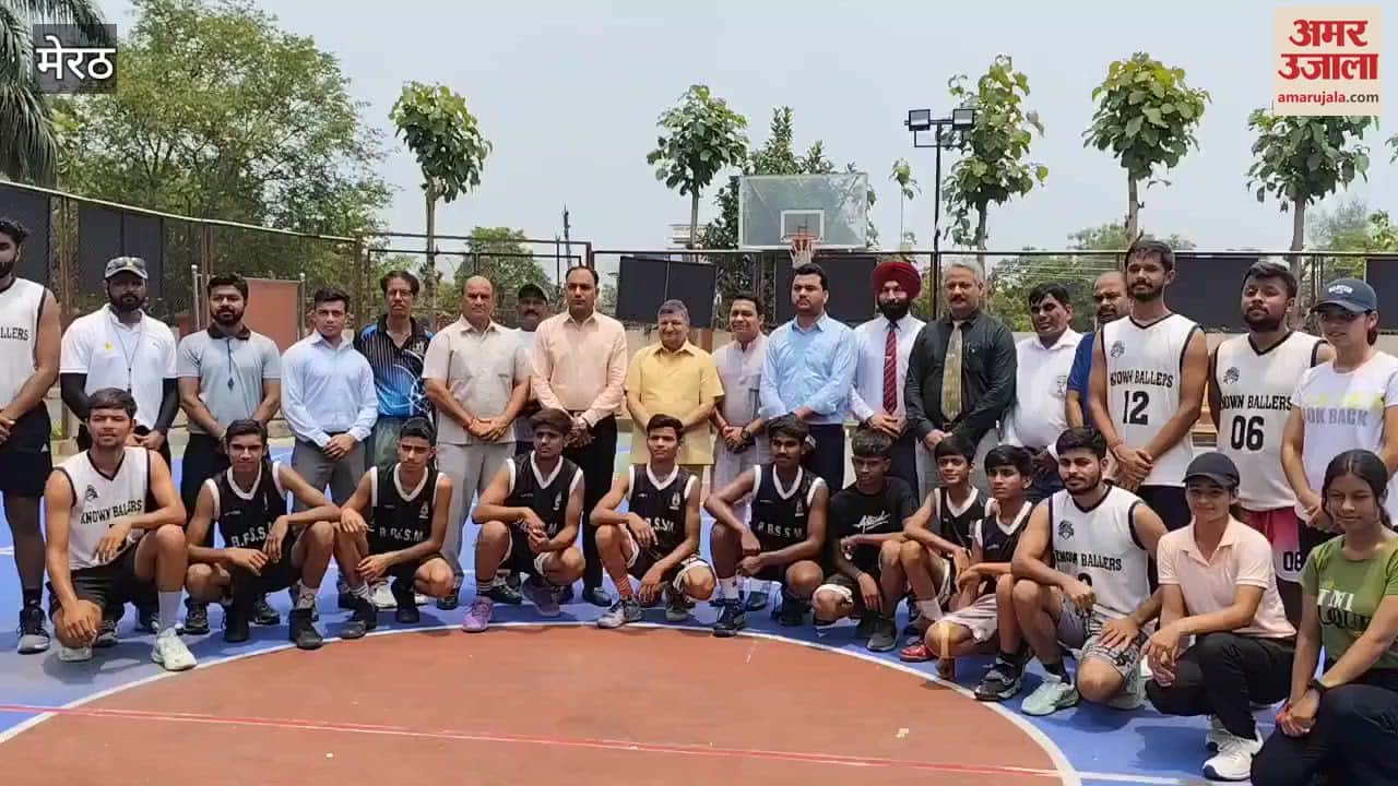 Meerut: Meerut Sports Festival begins, players show strength in volleyball