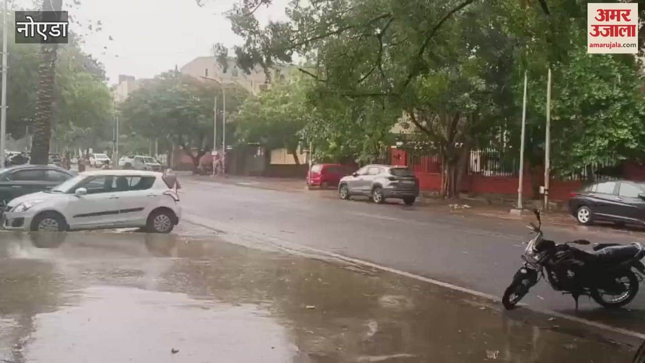 Rain after strong storm in Noida