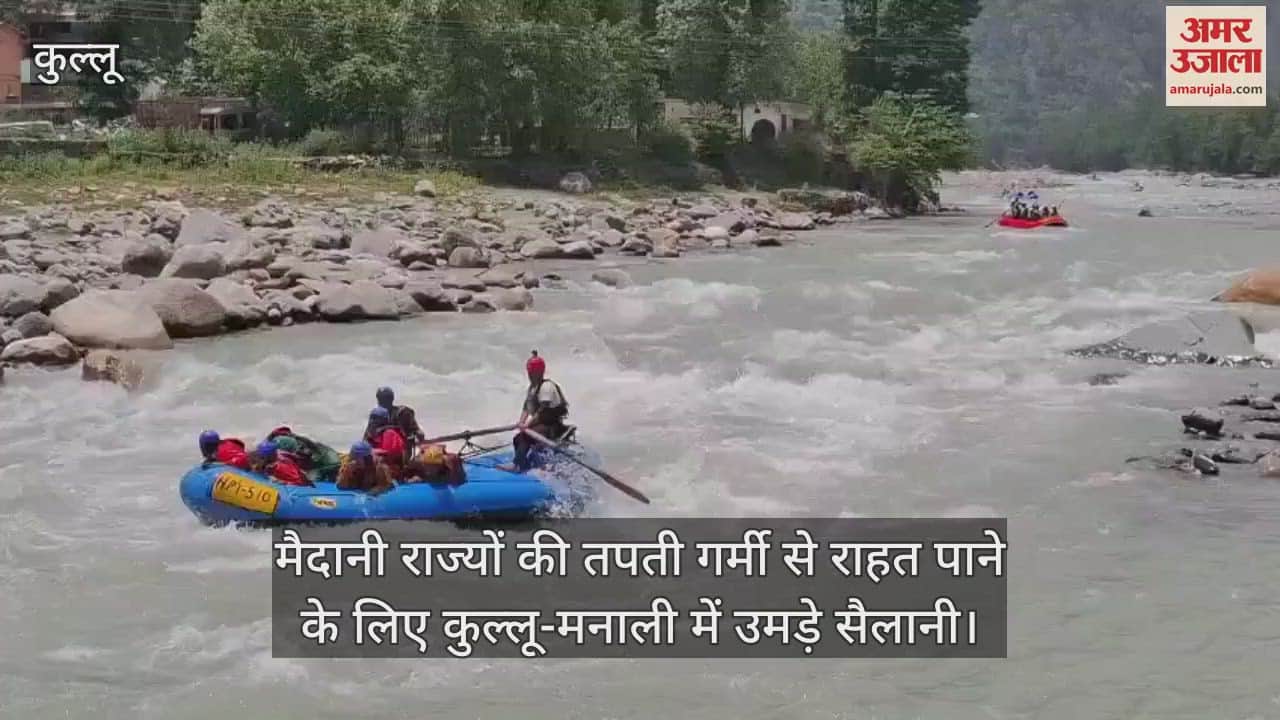 Tourists flocked to Kullu-Manali to get relief from the scorching heat of the plains