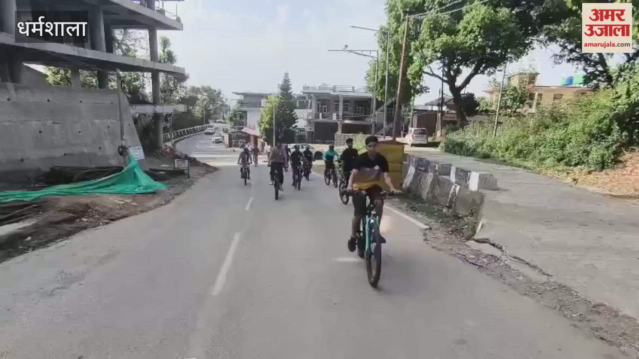 Kangra: Cycle rally organised under Fit India Movement Kabaddi player Jyoti Thakur flagged off