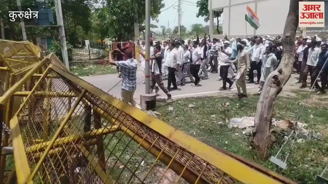 Part time employees from across the state came out on the streets in Kurukshetra schools