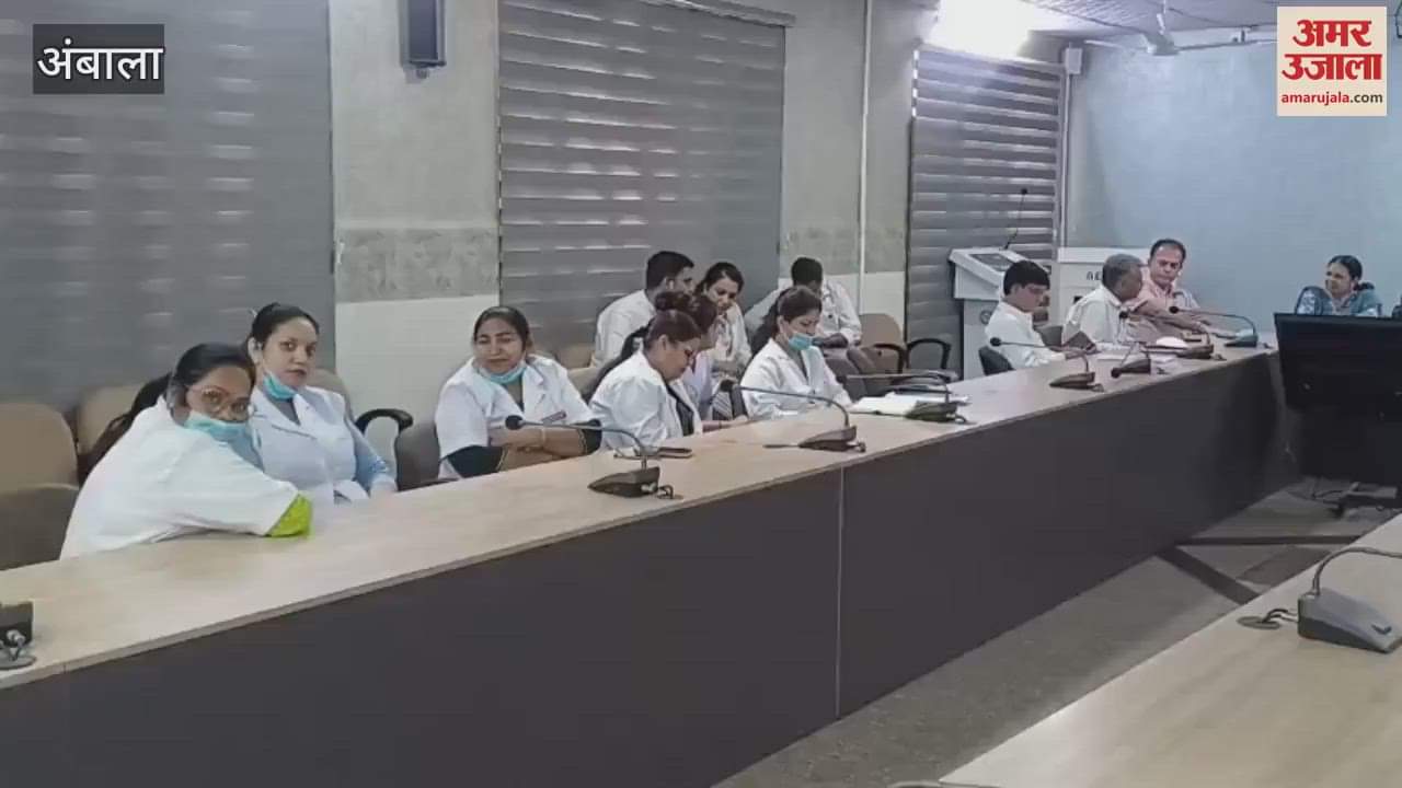 team from Panchkula headquarters inspected the civil hospital in Ambala regarding preparations for Corona