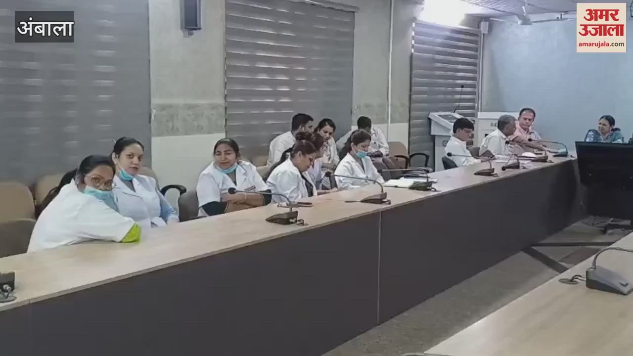 team from Panchkula headquarters inspected the civil hospital in Ambala regarding preparations for Corona