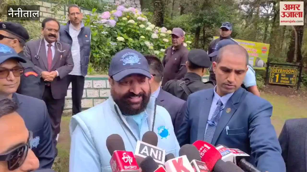 Governor inaugurated the Governors Cup Golf Tournament by teeing off in nainital