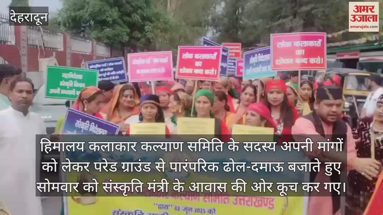 Folk artists set out to gherao the residence of the Culture Minister over their demands