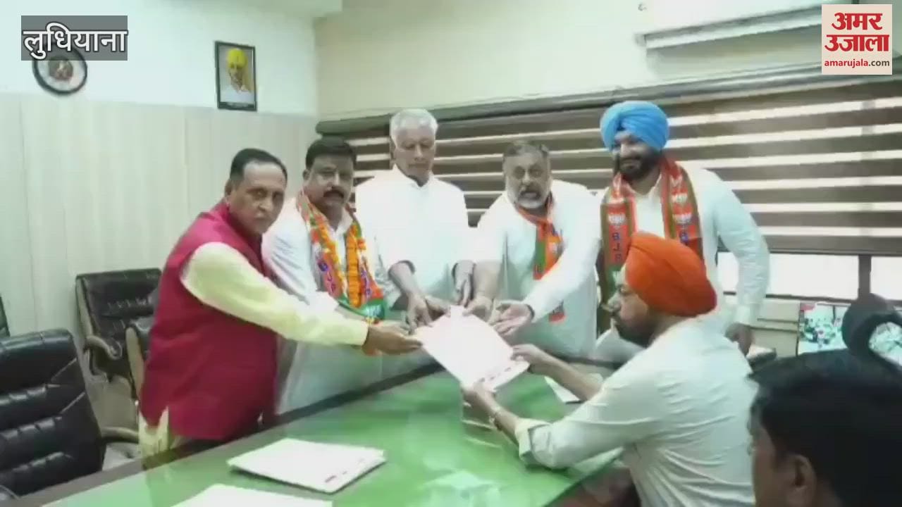 BJP candidate Jeevan Gupta filed nomination papers in Ludhiana