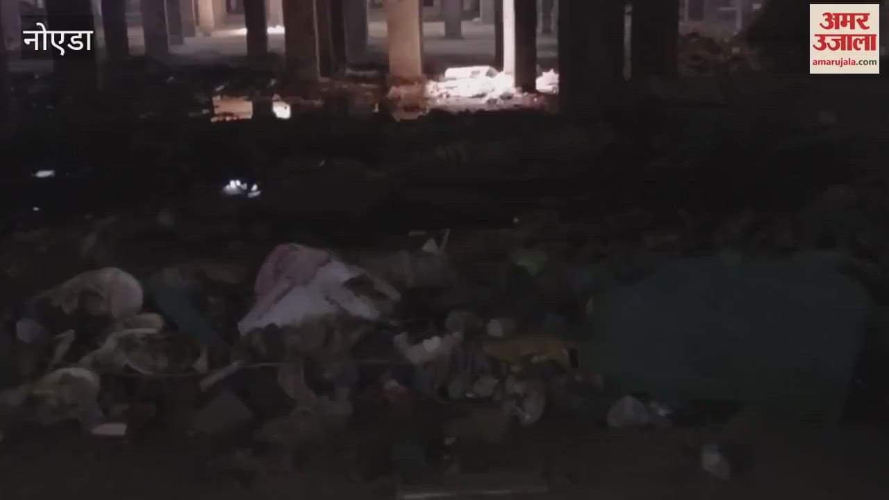 The basement of a society in Greater Noida's Supertech Ecovillage has become a garbage dump
