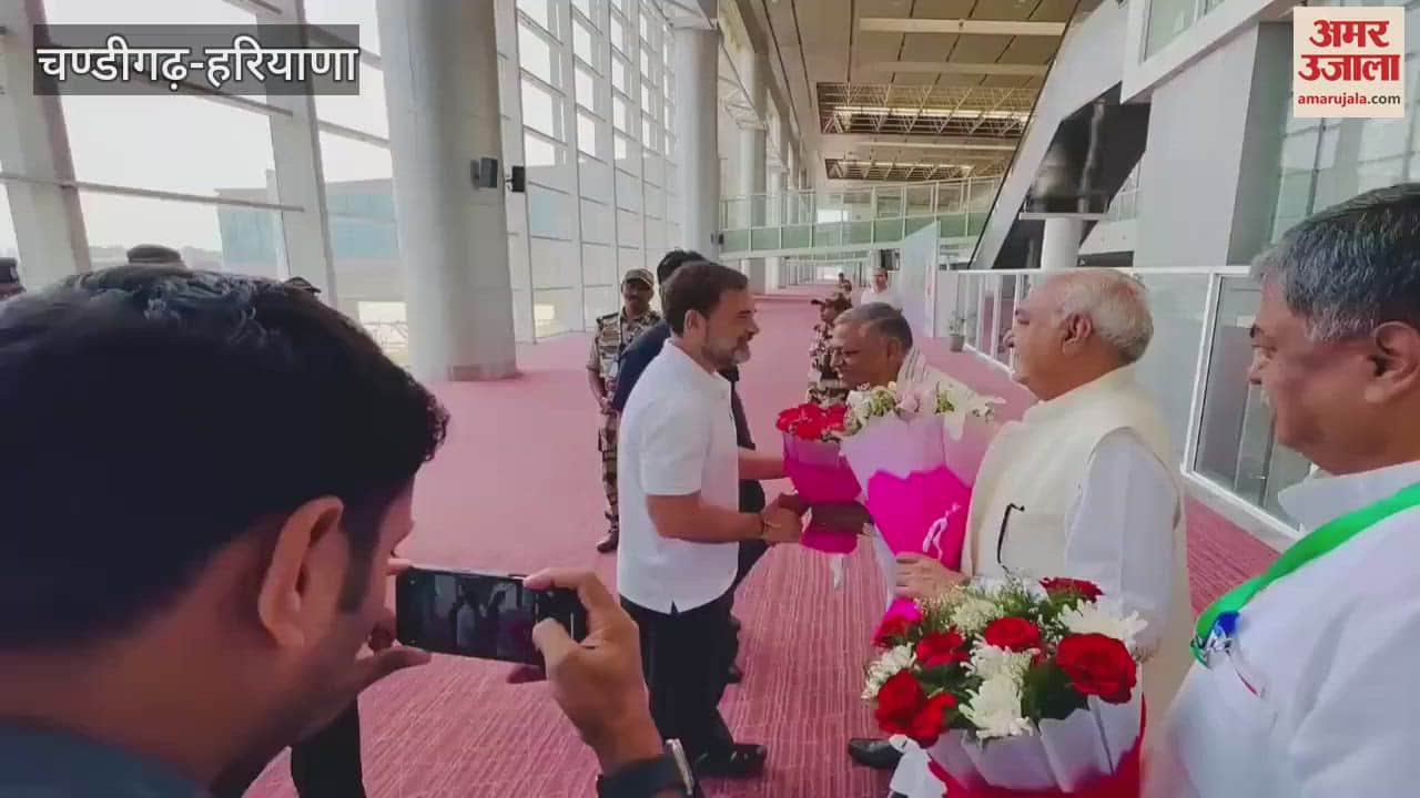 Rahul Gandhi reached Chandigarh, welcomed by senior Congress leaders
