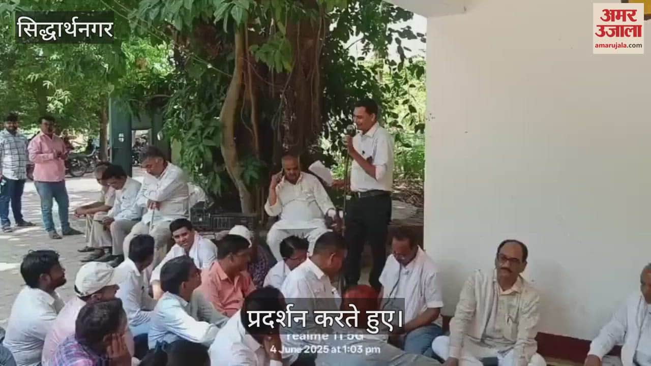 Employees stage protest against abolition of posts