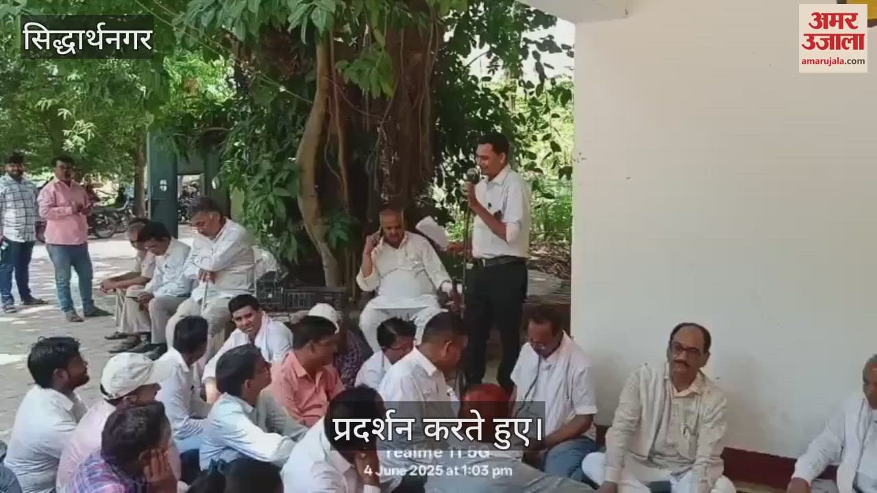 Employees stage protest against abolition of posts