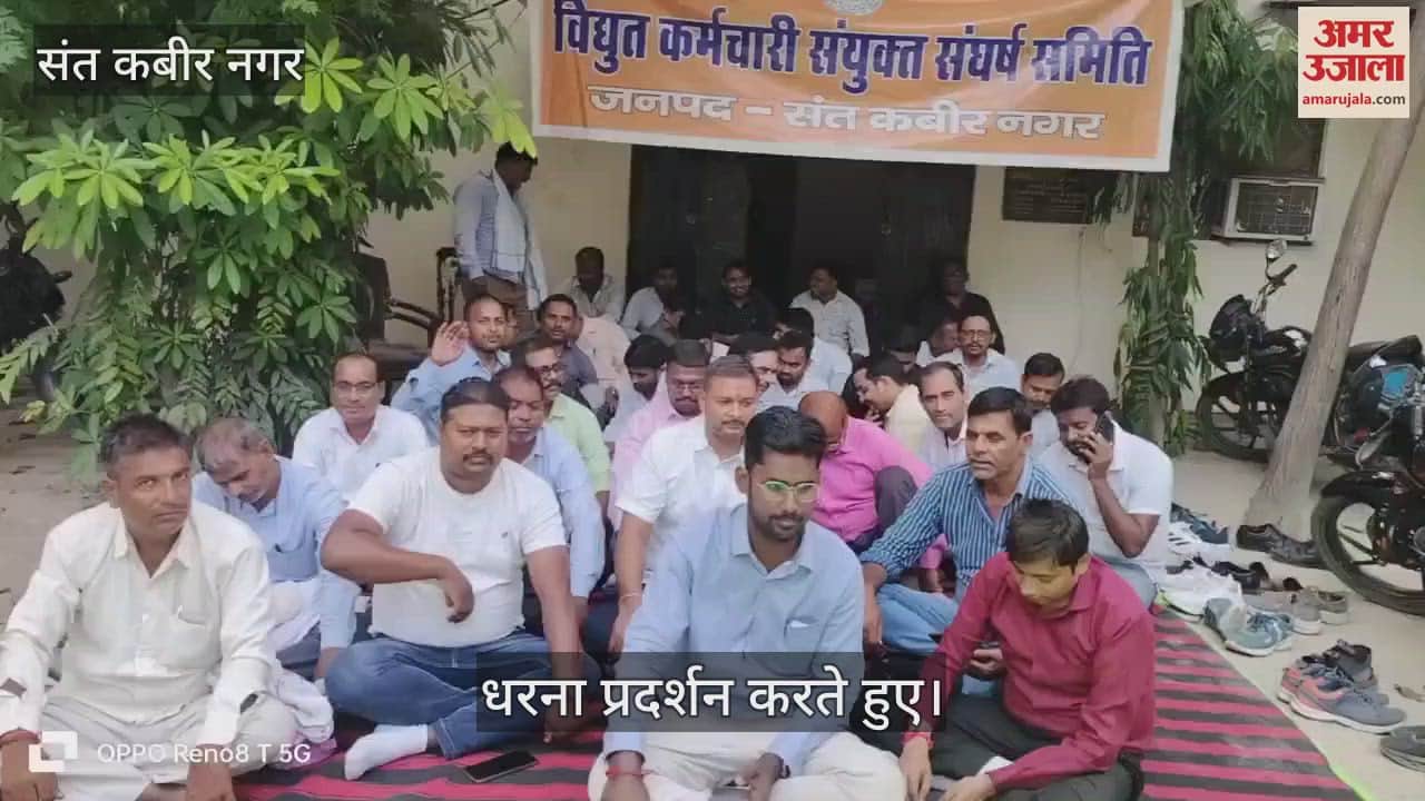 Electricity workers demonstrated along with farmers' organizations