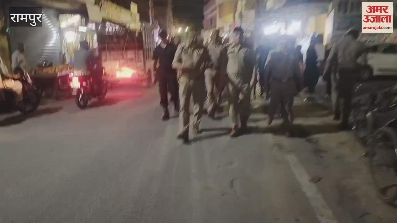 Administration became alert regarding Eid-ul-Adha, Rampur SP did foot patrolling