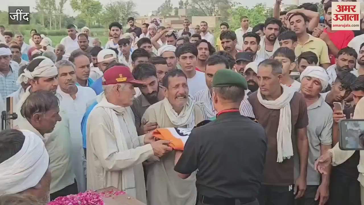 Soldier died in an accident while returning from Salasar, last rites performed with state honors in Doomarkhan, Jind